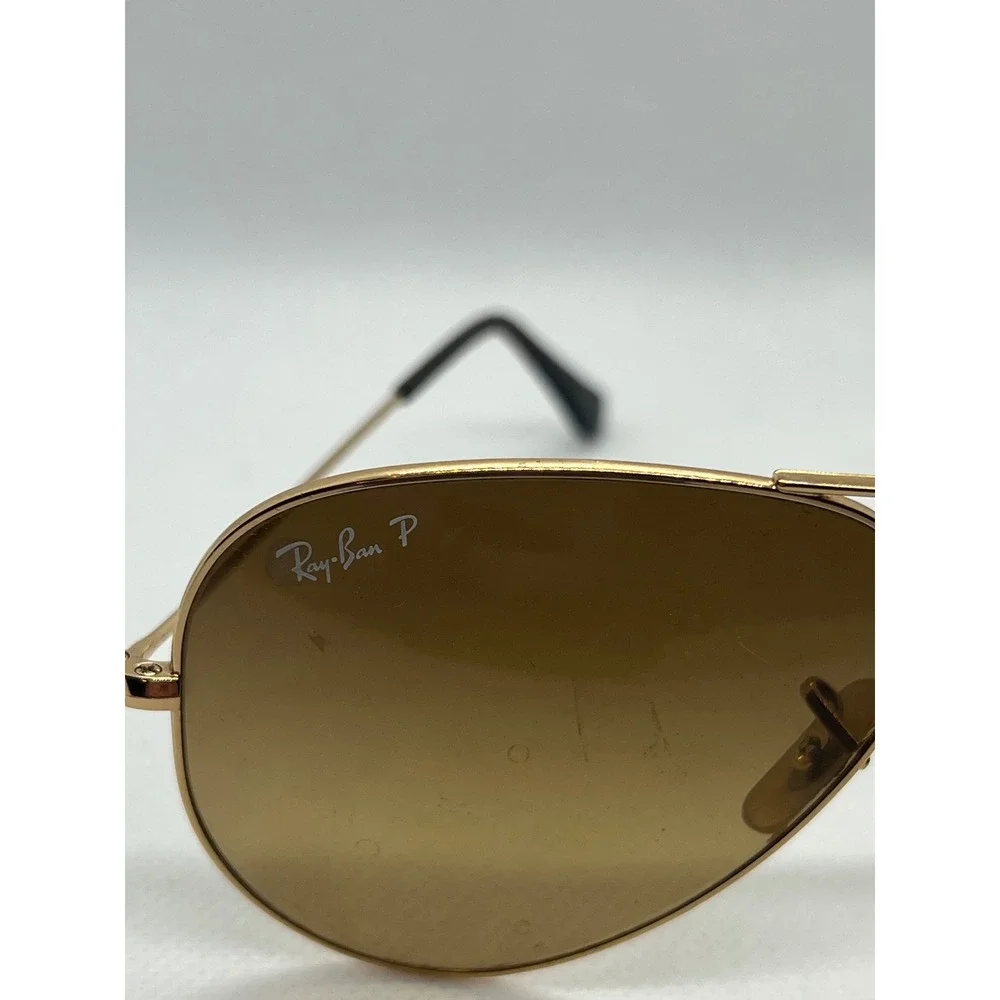 Ray-Ban RB3025 Aviator Sunglasses Gold‎ Frame Brown Lens Designer Fashion